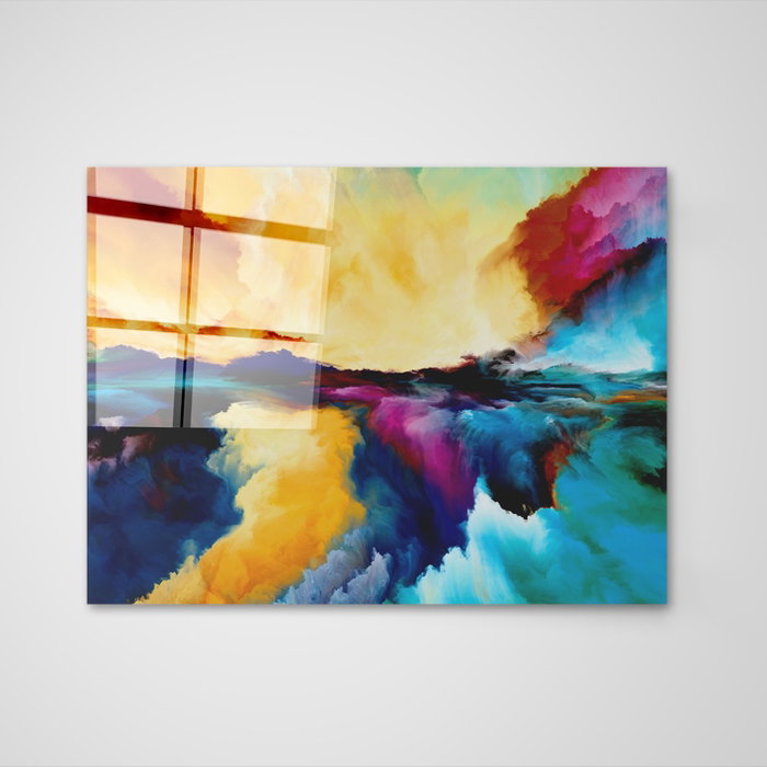 Wallity Cuadro decorativo de cristal templado Multicolor 50 x 70 cm